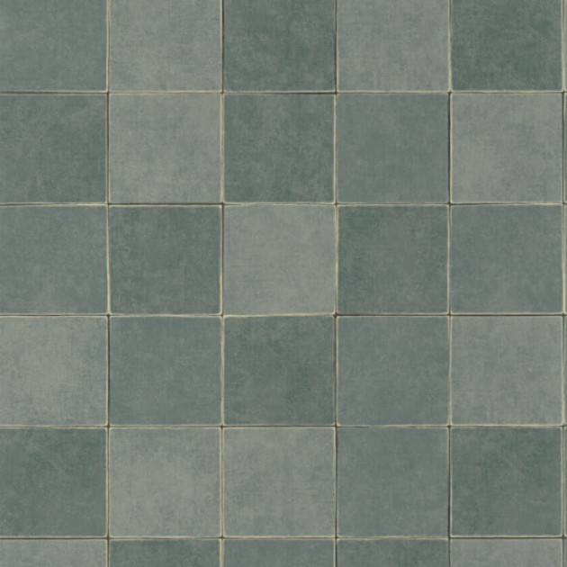 Casadeco 88106414 Minerals Zelliges Bleu Grise - tapeta imitująca płytki ceramiczne