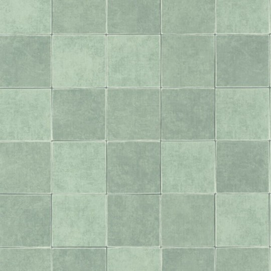 Casadeco 88107243 Minerals Zelliges Vert Celadon - tapeta imitująca płytki ceramiczne