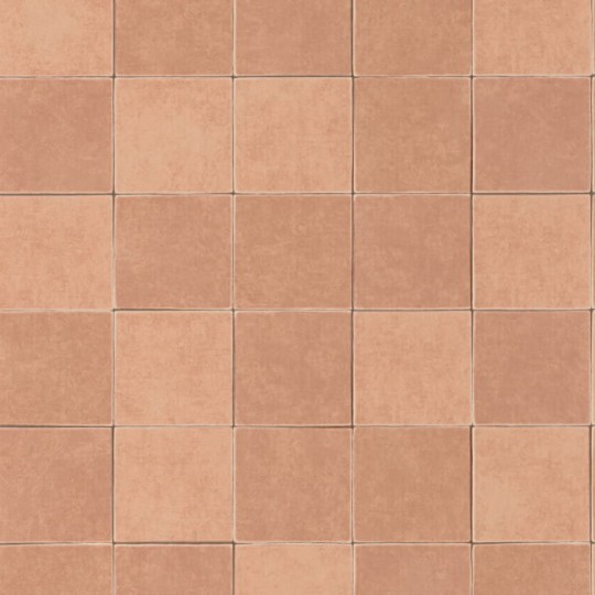 Casadeco 88104330 Minerals Zelliges Rose Terre Cuite - tapeta imitująca płytki ceramiczne