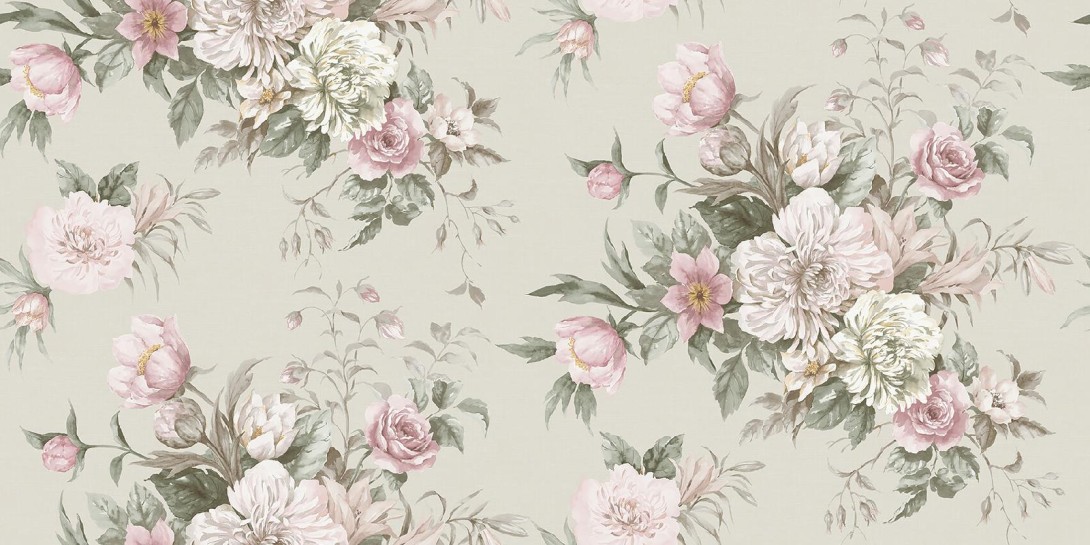 Boras Tapeter 4252 Dreamy Escape Floral Charm - tapeta z bukietami kwiatów