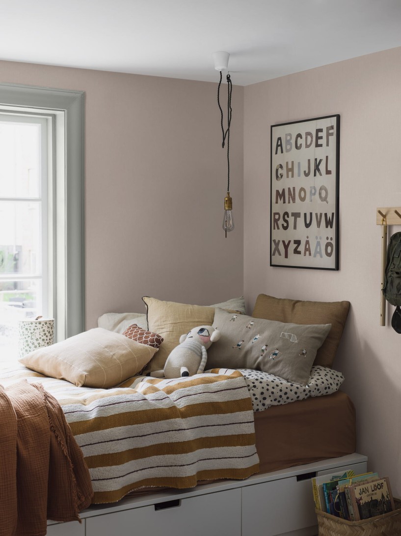 Boras Tapeter 4326 Linen Soft Blush - tapeta lniana w odcieniach jedwabiu