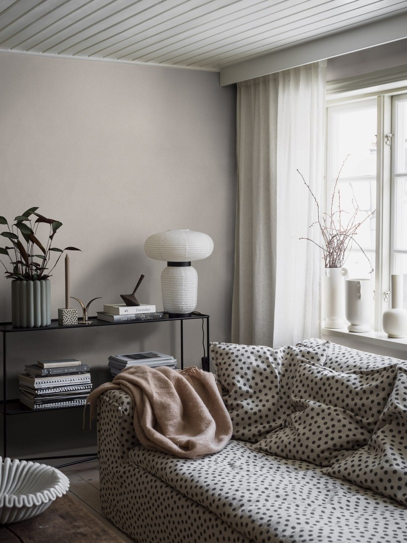 Boras Tapeter 4311 Linen Soaped Oak - tapeta lniana beżowa