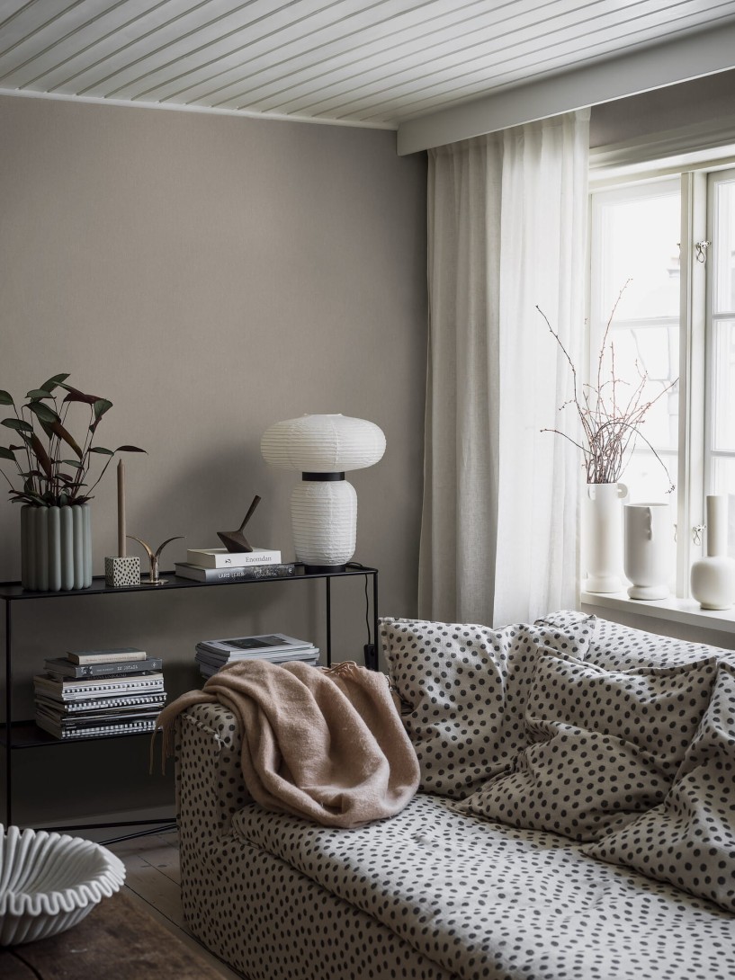 Boras Tapeter 4312 Linen Natural - tapeta lniana beżowa