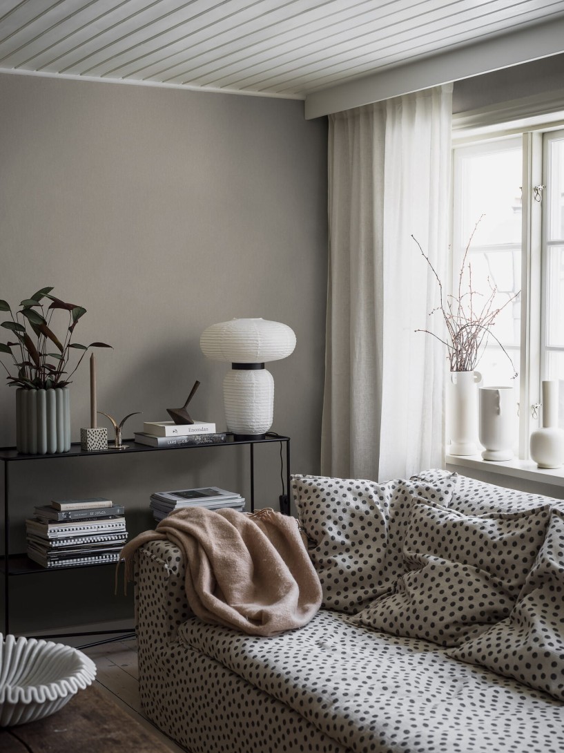 Boras Tapeter 4313 Linen Muscot - tapeta lniana brązowa