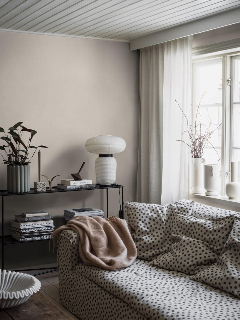 Boras Tapeter 4314 Linen Sand - tapeta lniana piaskowa