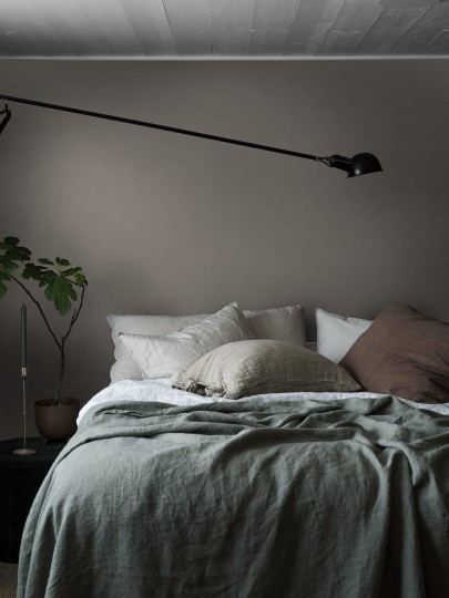 Boras Tapeter 4321 Linen Ash Grey - tapeta lniana szara