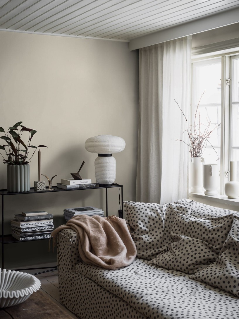 Boras Tapeter 4307 Linen Vanilla - tapeta lniana waniliowa