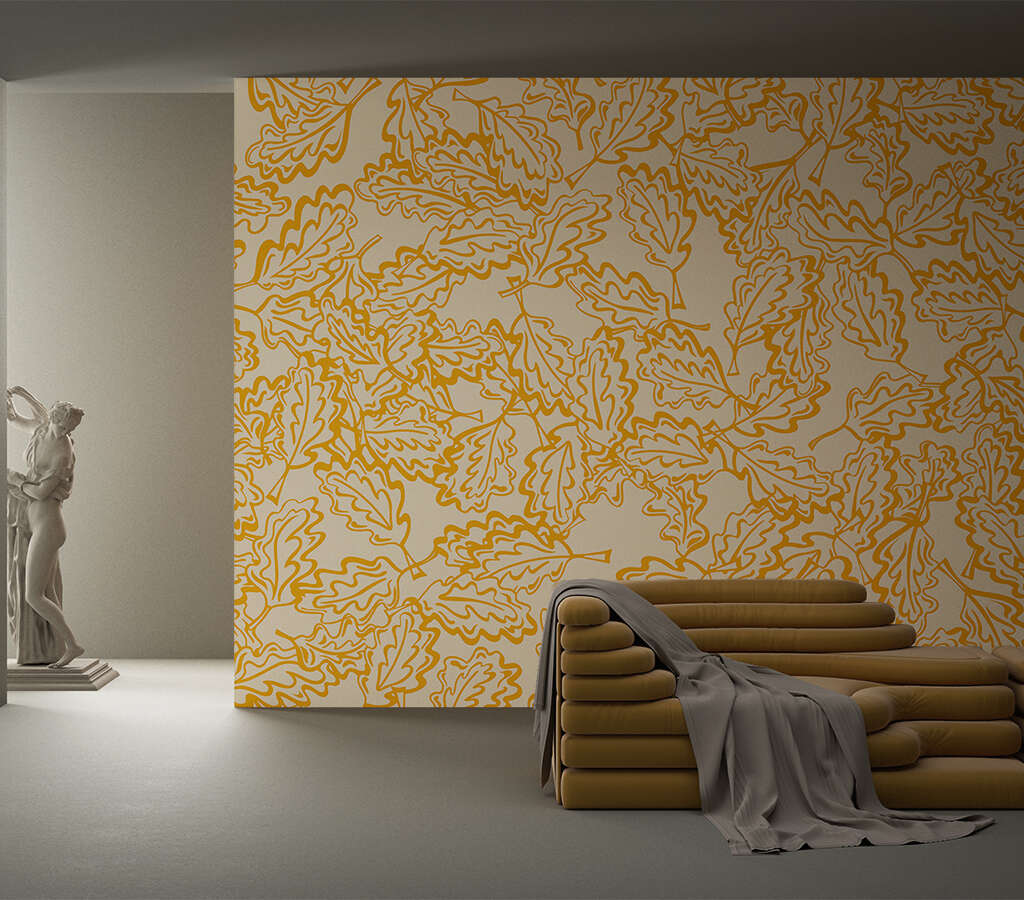 Yo2 OK1.01.1 GL / FF The Oak Leaves - mural z liśćmi dębu