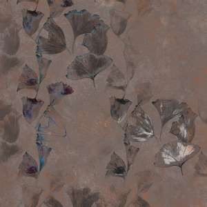 Yo2 BD1.07 MB Sylvan - mural z liśćmi w kolorze złota i brązu