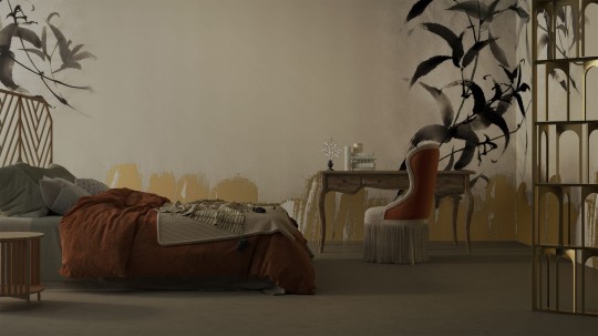 Yo2 RF1.08 SG Rusty Florals - mural z motywem gałązek