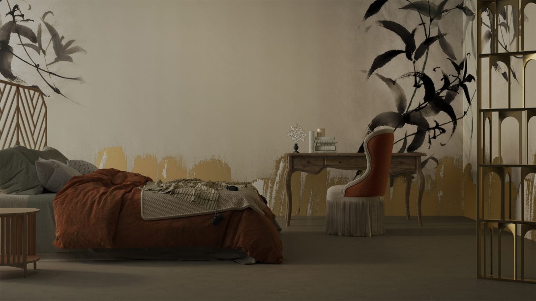 Yo2 RF1.08 IS Rusty Florals - mural z motywem gałązek