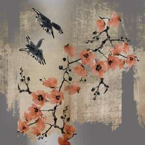 Yo2 RF1.05 IS Rusty Florals - mural z motywem kwiatów i ptaków