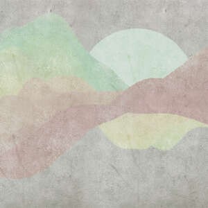 Yo2 LU1.01.1 CR Lucid - mural z krajobrazem gór i księżyca