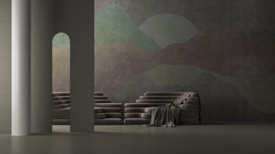 Yo2 LU1.01.2 CR Lucid - mural z krajobrazem gór i księżyca