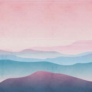 Yo2 LU1.03.2 CR Lucid - mural z krajobrazem gór i księżyca