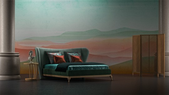 Yo2 LU1.03.2 CR Lucid - mural z krajobrazem gór i księżyca