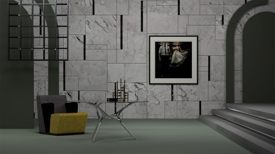 Yo2 CI1.04.2 FF Lineal - geometryczny mural z motywem marmuru