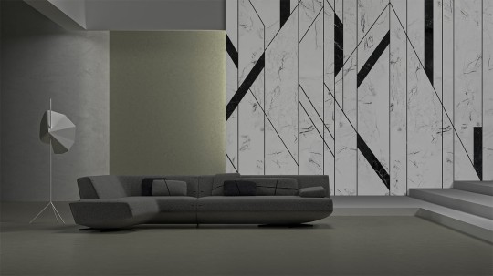 Yo2 CI1.01.2 FF Lineal - geometryczny mural z motywem marmuru