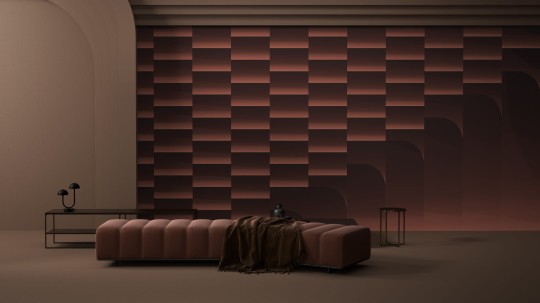 Yo2 RO1.01.1 SH Roll - mural geometryczny z motywem prostokątów, pasów i półłuków