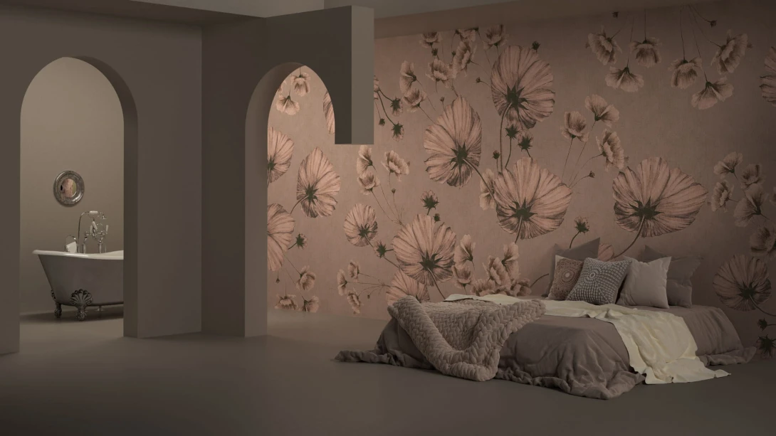 Yo2 MY1.01.3 GL Misty Soul - mural z motywem maków