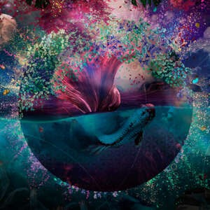 Yo2 SP1.02.1 GL Sphere - mural z motywem ryb i wody