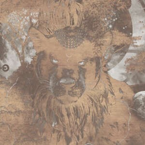 Yo2 SP1.04.3 GL Sphere - mural z motywem pantery, lasu i księżyca