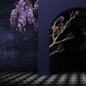 Yo2 GL1.02.1 FF/GL Glorious - mural w łuki i kwiaty