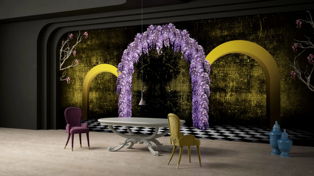 Yo2 GL1.03.1 FF/GL Glorious - mural w łuki i kwiaty