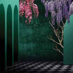 Yo2 GL1.04.2 FF Glorious - mural w łuki i kwiaty