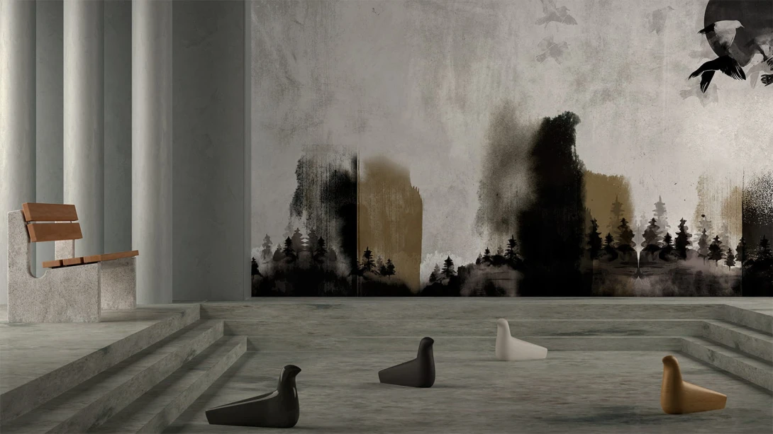 Yo2 ST1.05.1 ES / GL Affection - mural z motywem lasu