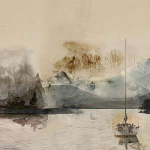 Yo2 ST1.09.1 ES / GL Affection - mural z motywem lasu i wody