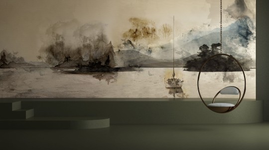 Yo2 ST1.09.1 ES / GL Affection - mural z motywem lasu i wody