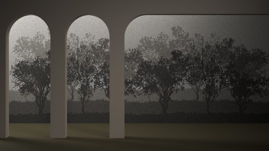 Yo2 WD1.01.1 CR/FF Woods - mural z motywem lasu i łuków