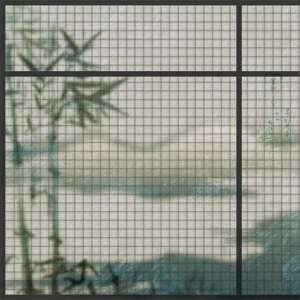 Yo2 SH1.01.1 SH Shoji - mural z motywem bambusa, gór i siatki