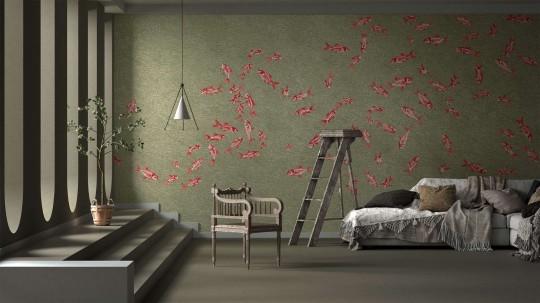 Yo2 CU1.01.3 GL / FF Chum - mural z motywem ławicy ryb