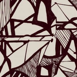 Yo2 RH1.01.1 GL / FF Rhythm And Lines - mural geometryczny