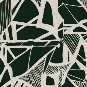 Yo2 RH1.01.3 GL / FF Rhythm And Lines - mural geometryczny