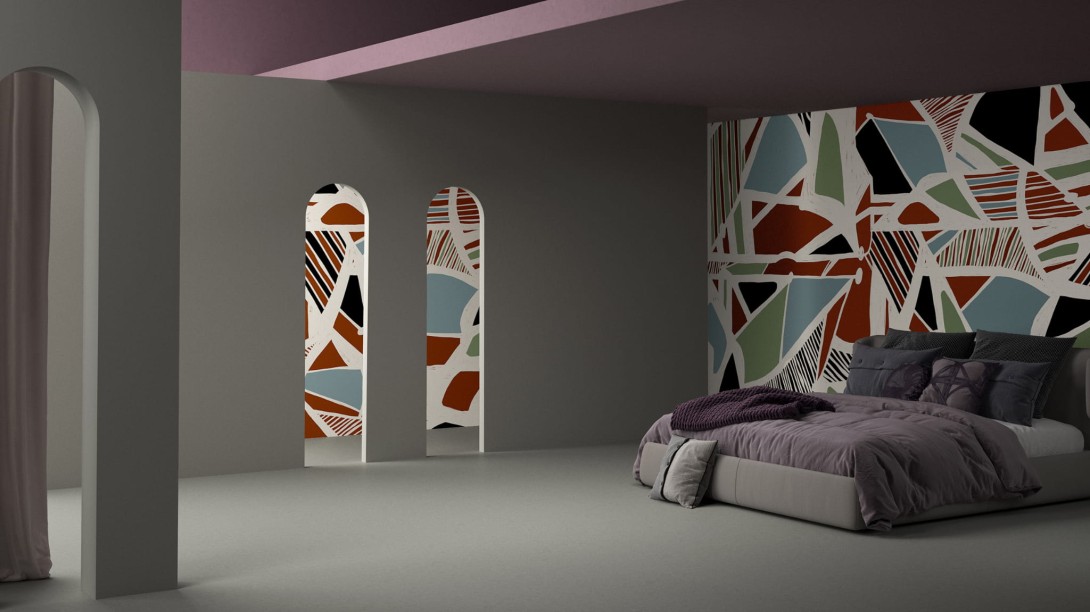 Yo2 RH1.01.3 GL / FF Rhythm And Lines - mural geometryczny