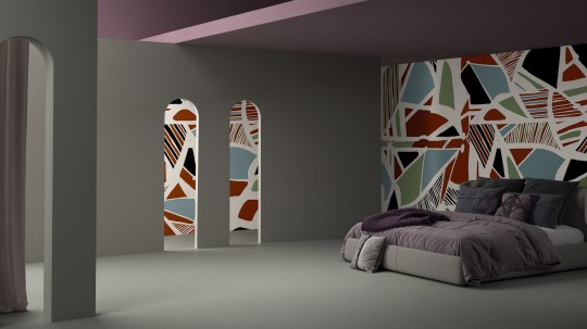 Yo2 RH1.01.3 GL / FF Rhythm And Lines - mural geometryczny
