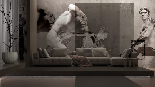 Yo2 TF1.05.1 CR Torso Figures - mural z rzeźbą