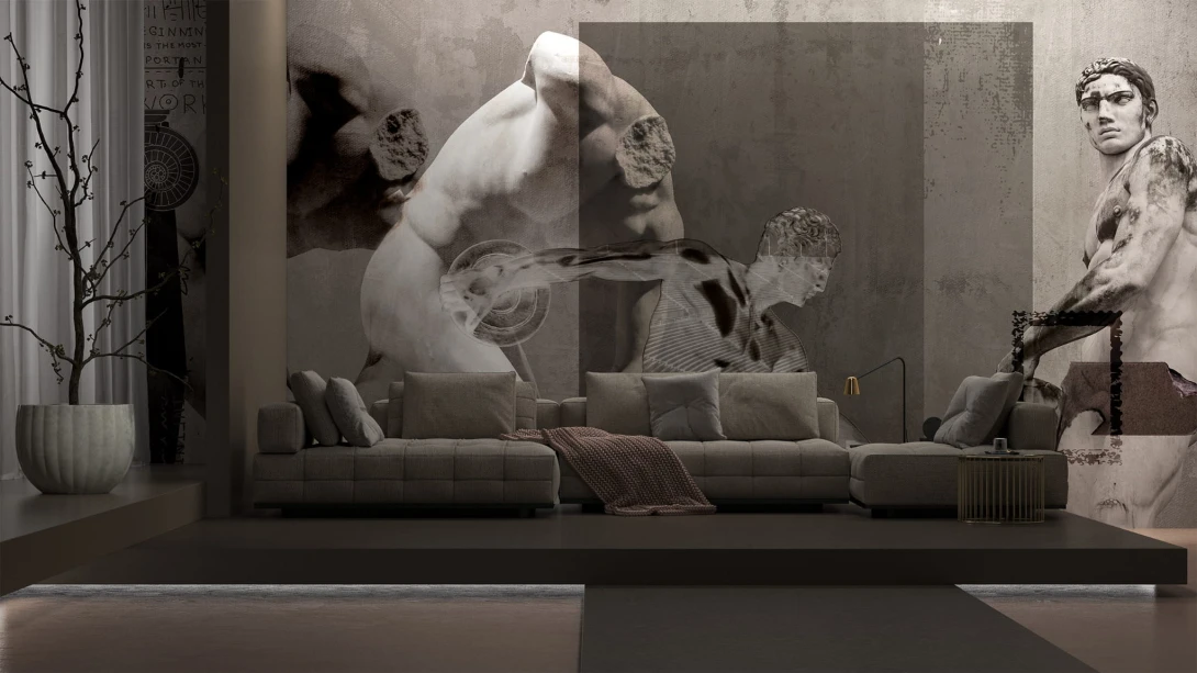 Yo2 TF1.05.2 CR Torso Figures - mural z rzeźbą