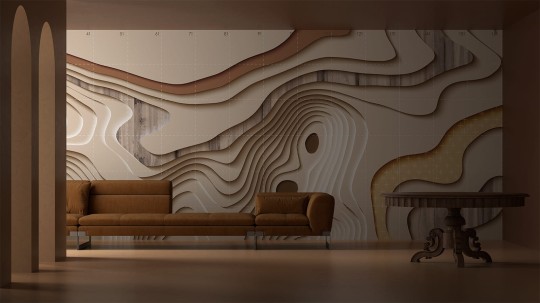 Yo2 GD1.05.2 SH / GL Globe Drafts - mural z motywem fal