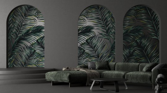Yo2 LP1.01 IS Luminous Palms - mural z motywem liści palm