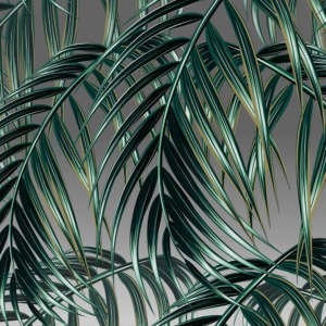 Yo2 LP1.05 IS Luminous Palms - mural z motywem liści palm