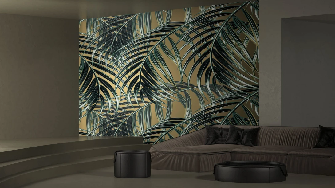 Yo2 LP1.05 IS Luminous Palms - mural z motywem liści palm