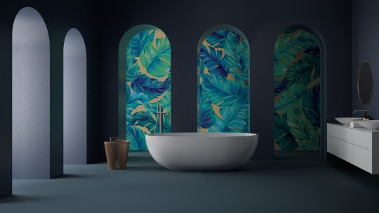 Yo2 LP1.07 SG Luminous Palms - mural z motywem liści palm