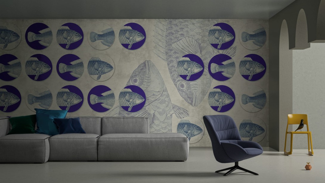 Yo2 A1.11.2 FF Virtue - mural w ryby