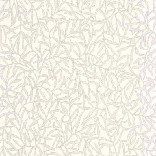 Casadeco 88170298 Bali Bambu Blanc Coton - tapeta w liście bambusa