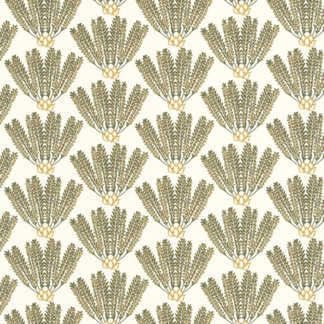 Caselio 103717022 L’epopee Eldorado Kaki Jaune - tapeta w gaje palmowe