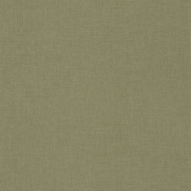 Caselio 100607405 L’epopee Hygge Uni Vert Kaki - zielona tapeta imitująca tkaninę